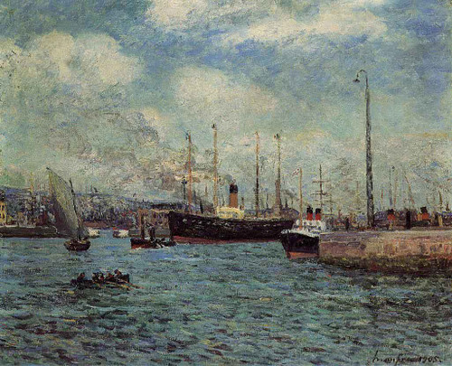 The Port Of Havre By Maxime Maufra By Maxime Maufra