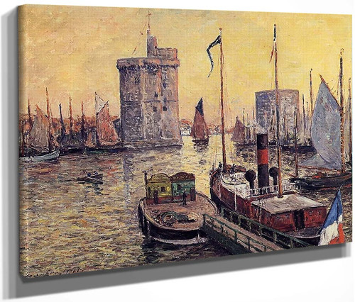 The Port Of La Rochelle At Twilight By Maxime Maufra By Maxime Maufra