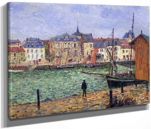 The Port Of Pornic, High Tide By Gustave Loiseau By Gustave Loiseau