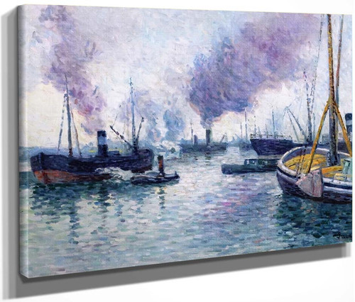 The Port Of Rotterdam3 By Maximilien Luce By Maximilien Luce