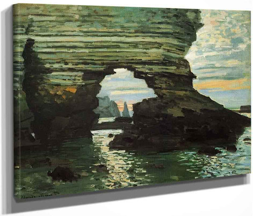 The Porte D'amont, Etretat By Claude Oscar Monet