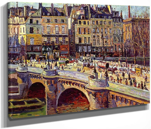 The Quai Conti, Daytime By Maximilien Luce By Maximilien Luce