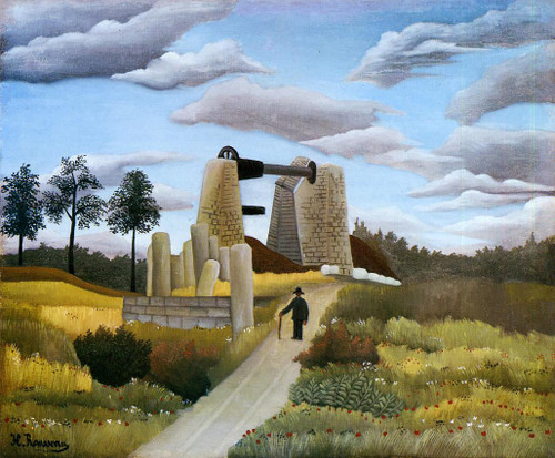 The Quarry By Henri Rousseau