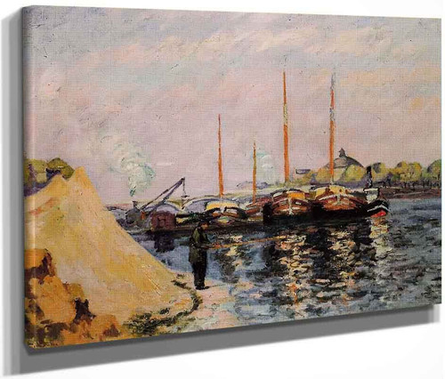 The Quay D'austerlitz, Morning By Armand Guillaumin