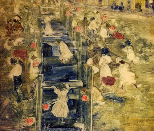 The Race By Maurice Prendergast By Maurice Prendergast
