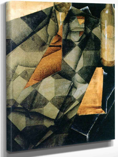 Book And Glass By Juan Gris