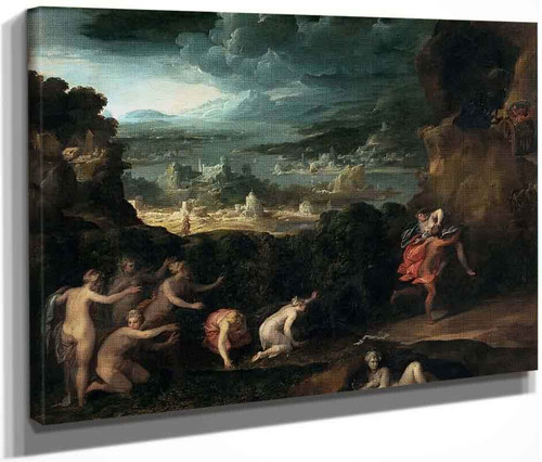 The Rape Of Proserpine By Niccolo Dell' Abate By Niccolo Dell' Abate