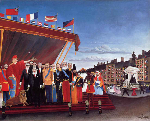 The Representatives Of Foreign Powers Coming To Greet The Republic As A Sign Of Peace By Henri Rousseau The Representatives Of Foreign Powers Coming To Greet The Republic As A Sign Of Peace By Henri Rousseau