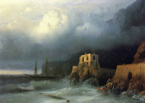 The Rescue1 By Ivan Constantinovich Aivazovsky By Ivan Constantinovich Aivazovsky