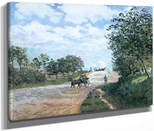The Road From Mantes To Choisy Le Roi By Alfred Sisley