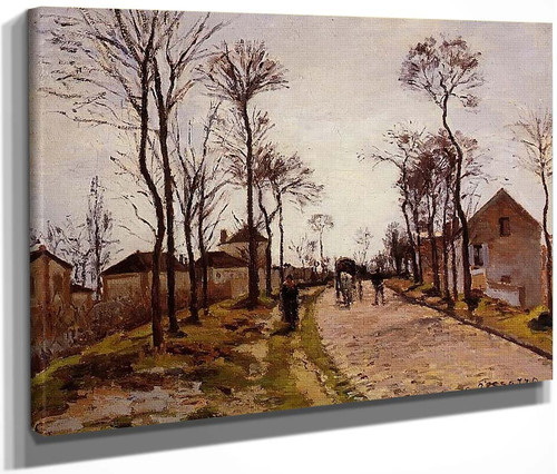 The Road To Caint Cyr At Louveciennes By Camille Pissarro By Camille Pissarro