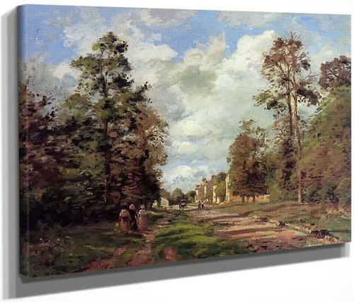 The Road To Louveciennes At The Outskirts Of The Forest By Camille Pissarro By Camille Pissarro