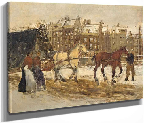 The Rokin In Amsterdam2 By George Heidrik Breitner