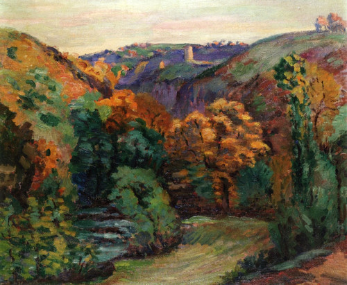The Ruins Of The Chateau At Crozant By Armand Guillaumin The Ruins Of The Chateau At Crozant By Armand Guillaumin