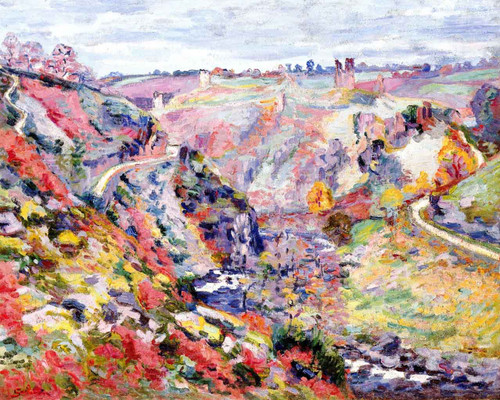 The Ruins Of The Chateau Du Crozant By Armand Guillaumin