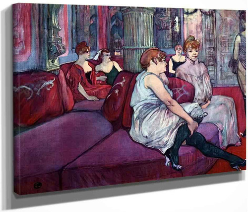 The Salon In The Rue Des Moulins By Henri De Toulouse Lautrec
