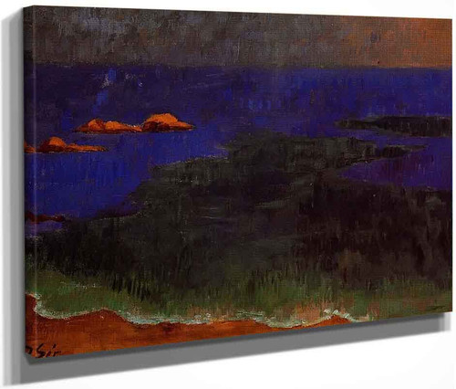 The Seat At Pold Sunset By Paul Serusier The Seat At Pold Sunset By Paul Serusier