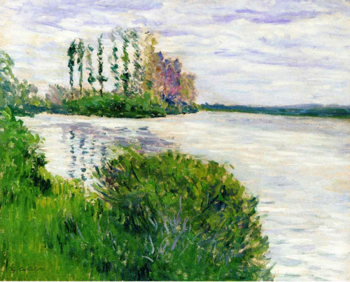 The Seine And The Point Of Ile Marande By Gustave Caillebotte By Gustave Caillebotte
