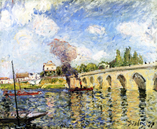 The Sevres Bridge 22 By Alfred Sisley