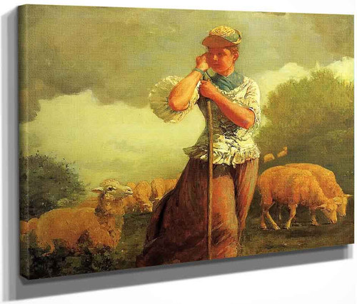 The Shepherdess1 By Winslow Homer