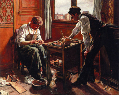 The Shoemaker, The Two Givort Brothers By Maximilien Luce By Maximilien Luce The Shoemaker, The Two Givort Brothers By Maximilien Luce By Maximilien Luce