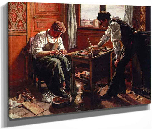 The Shoemaker, The Two Givort Brothers By Maximilien Luce By Maximilien Luce