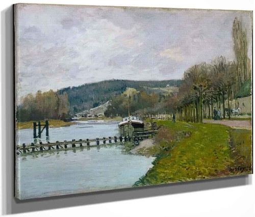 The Slopes Of Bougival By Alfred Sisley