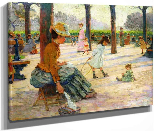 The Square At Luxembourg Park By Claude Emil Schuffenecker