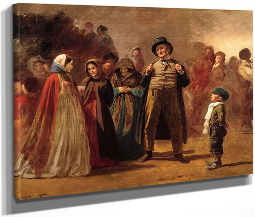 The Story Teller Of The Camp 1 By Eastman Johnson  By Eastman Johnson
