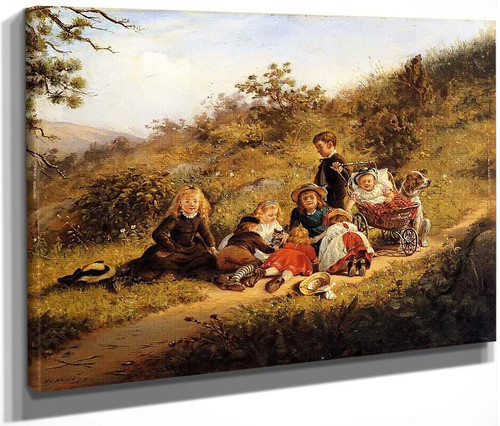 The Sunny Hours Of Childhood By Edward Lamson Henry By Edward Lamson Henry