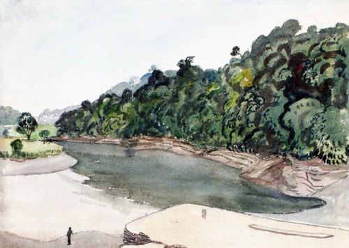The Tamar At Calstock, Cotehele Quay By James Dickson Innes