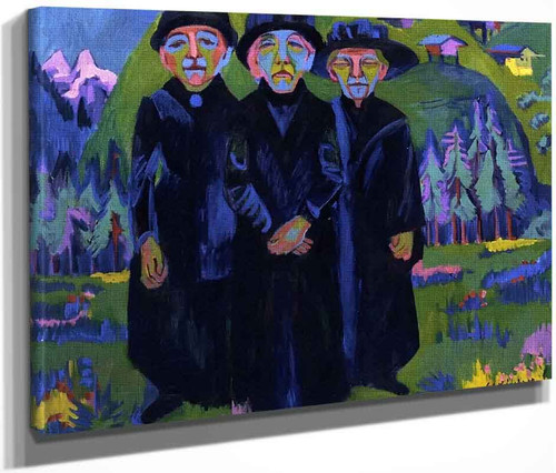The Three Old Women By Ernst Ludwig Kirchner By Ernst Ludwig Kirchner