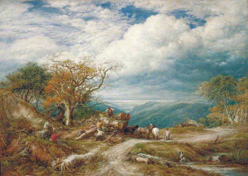 The Timber Waggon By John Linnell By John Linnell