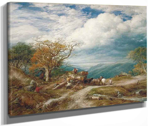 The Timber Waggon By John Linnell By John Linnell