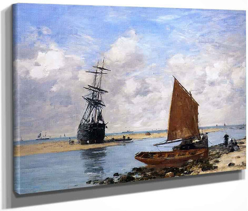 The Trouville Chanel, Low Tide By Eugene Louis Boudin By Eugene Louis Boudin