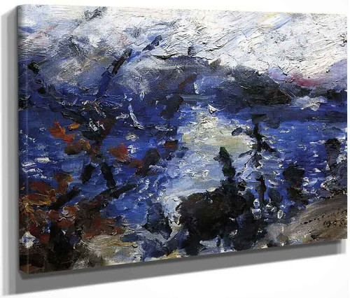 The Walchensee, Mountains Wreathed In Cloud By Lovis Corinth By Lovis Corinth