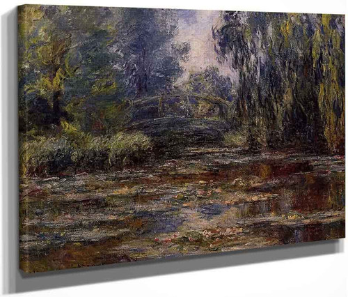 The Water Lily Pond And Bridge By Claude Oscar Monet