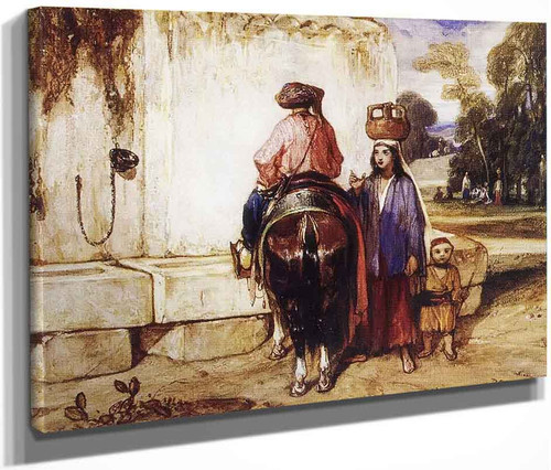 The Watering Place 1 By Alexandre Gabriel Decamps The Watering Place 1 By Alexandre Gabriel Decamps