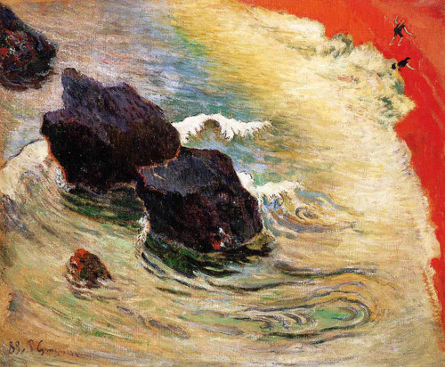 The Wave By Paul Gauguin  By Paul Gauguin