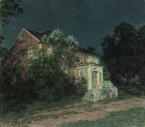 The White Lilacs By Willard Leroy Metcalf By Willard Leroy Metcalf