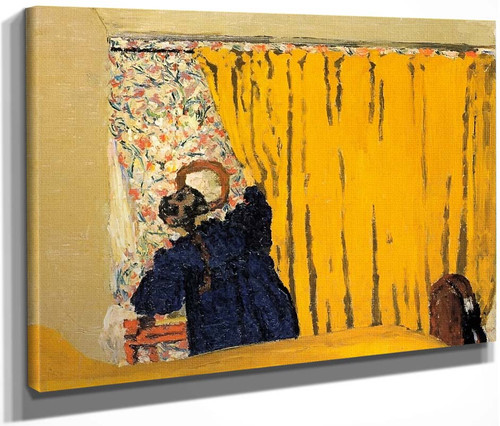 The Yellow Curtain By Edouard Vuillard