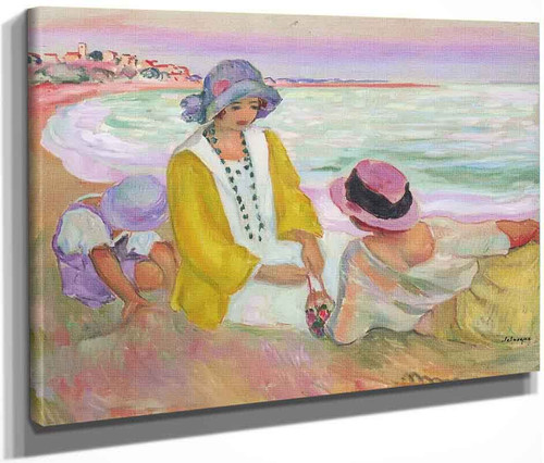 Three Young Girls At The Beach By Henri Lebasque By Henri Lebasque Three Young Girls At The Beach By Henri Lebasque By Henri Lebasque