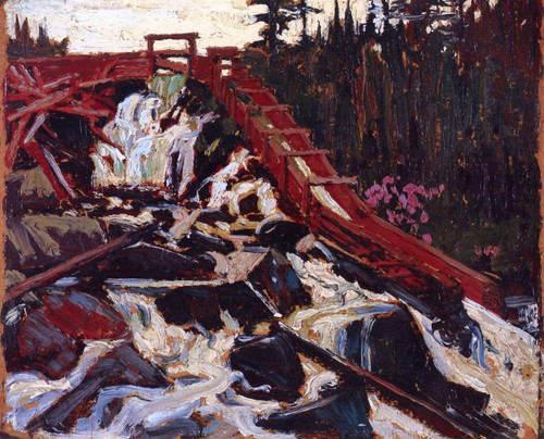 Timber Chute By Tom Thomson(Canadian, 1877 1917)
