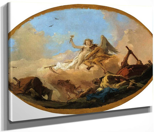 Time Discovering Truth By Giovanni Battista Tiepolo