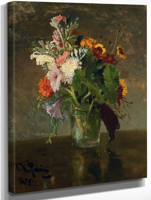 Bouquet Of Flowers By Ilia Efimovich Repin