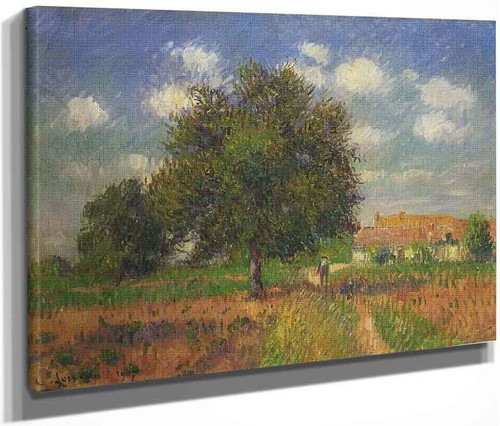 Tree By The Field At Ble By Gustave Loiseau By Gustave Loiseau