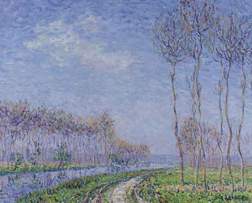 Trees By The River By Gustave Loiseau By Gustave Loiseau