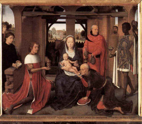 Triptych Of Jan Floreins [Central Panel] By Hans Memling