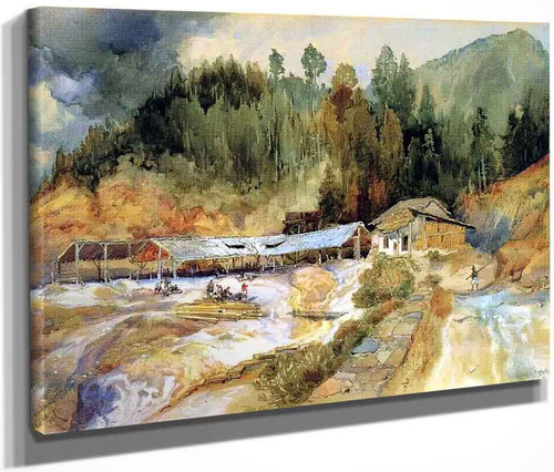 Trojes Mine By Thomas Moran By Thomas Moran