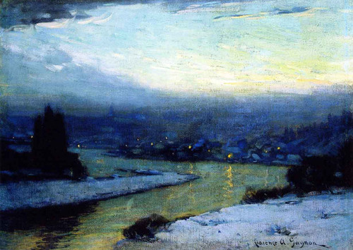 Twilight By Clarence Gagnon  By Clarence Gagnon